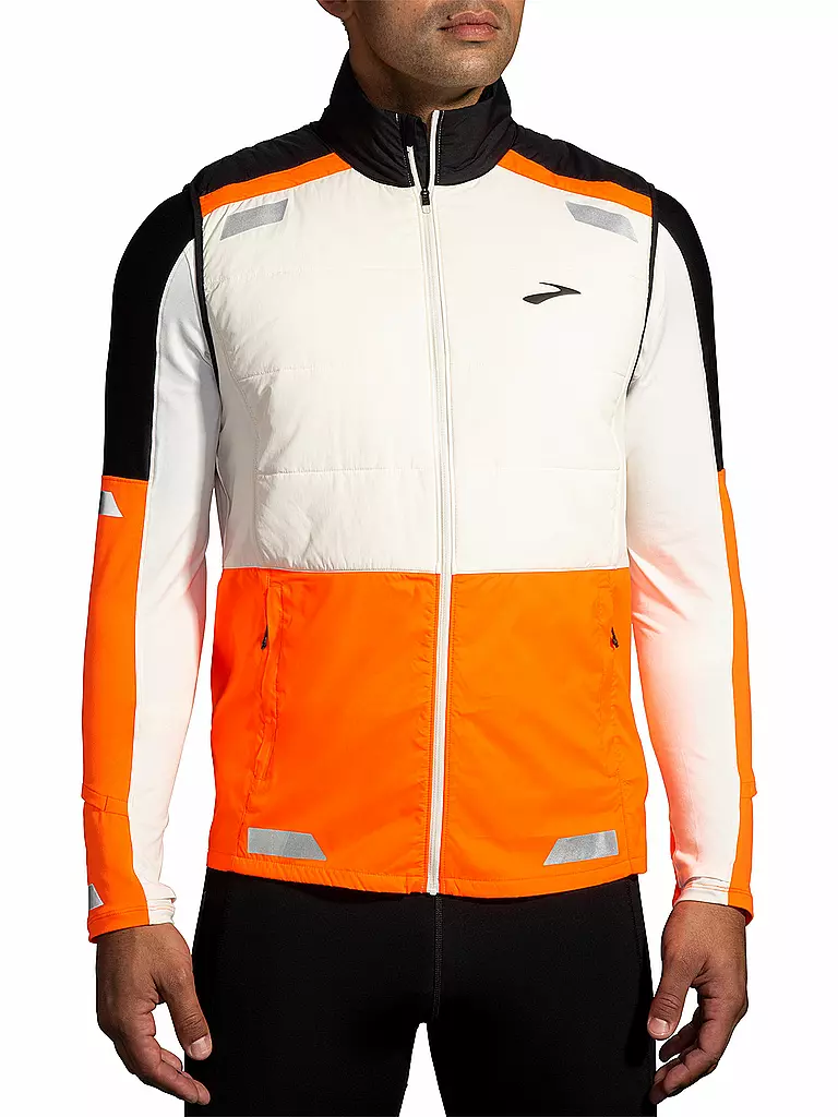 BROOKS | Herren Laufweste Run Visible Insulated 2.0 | orange