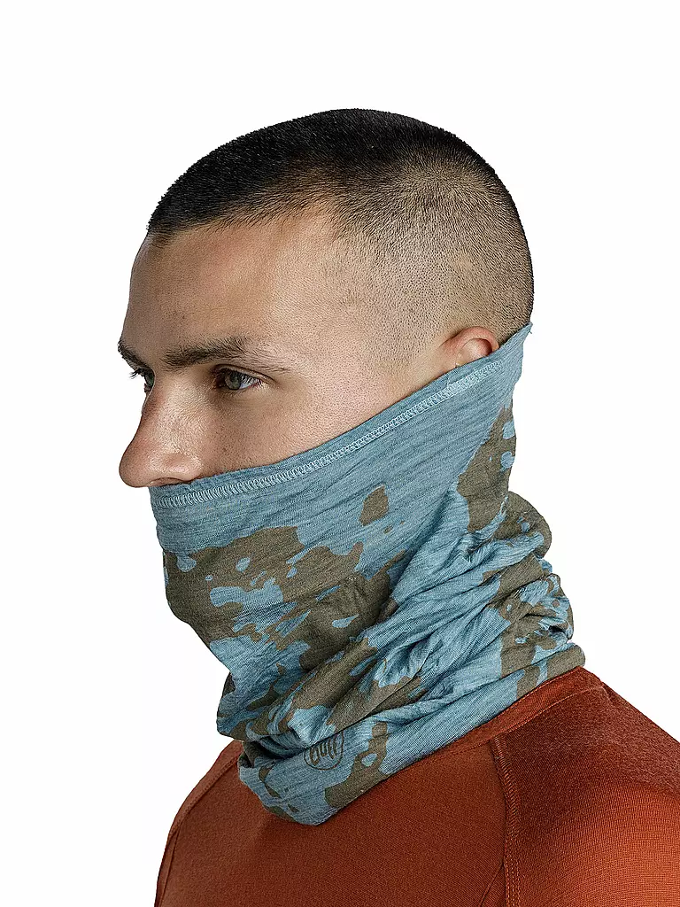 BUFF | Multifunktionstuch Merino Lightweight Print | petrol