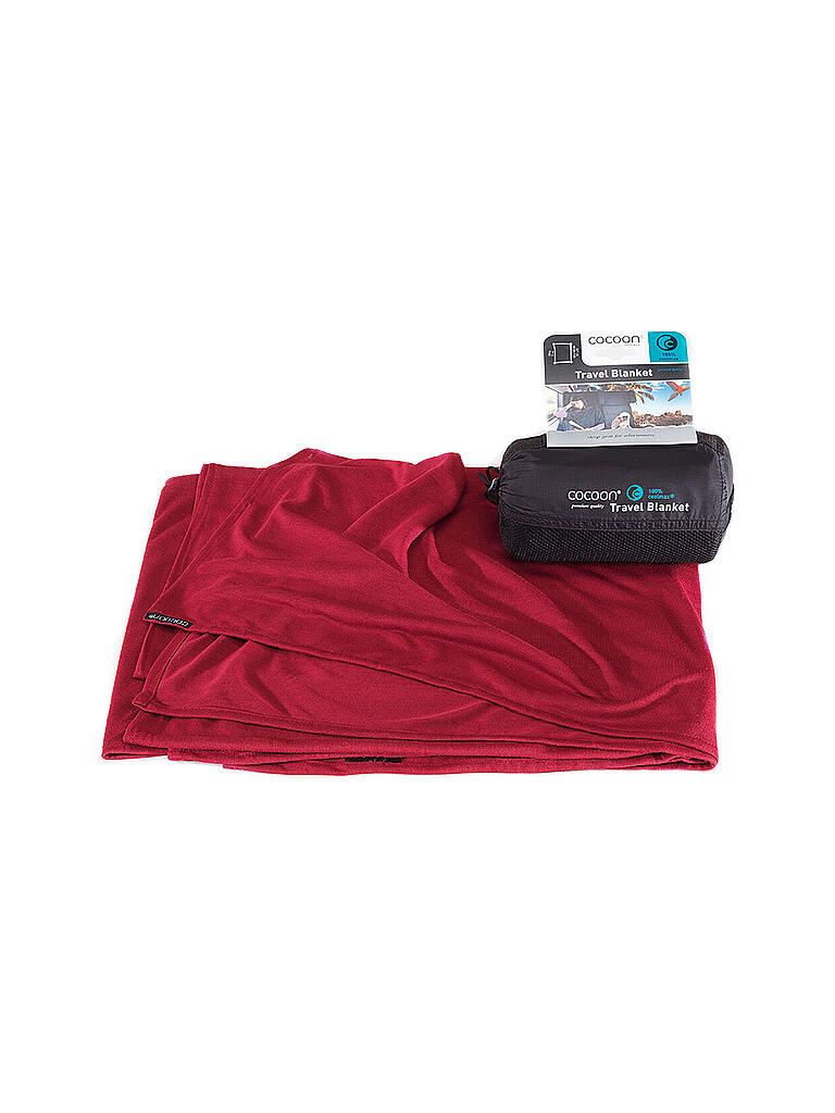 Cocoon Reisedecke Travel Blanket Coolmax Rot