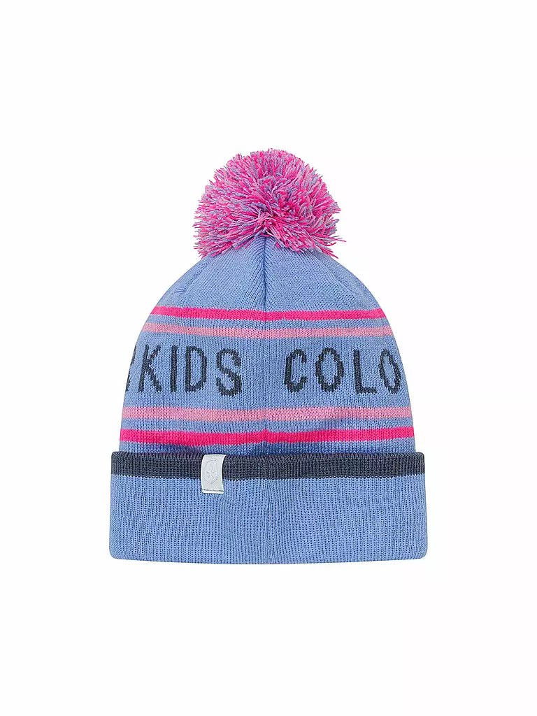 COLOR KIDS | Mädchen Mütze Logo | blau