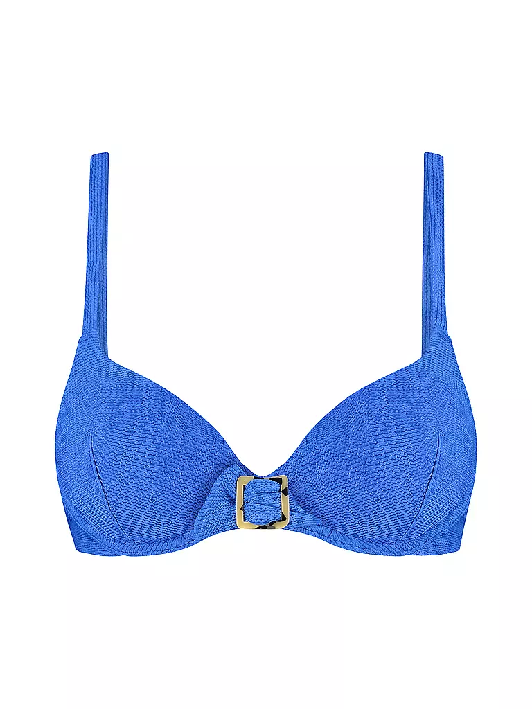 CYELL | Damen Bikinioberteil Wavy Blue | blau