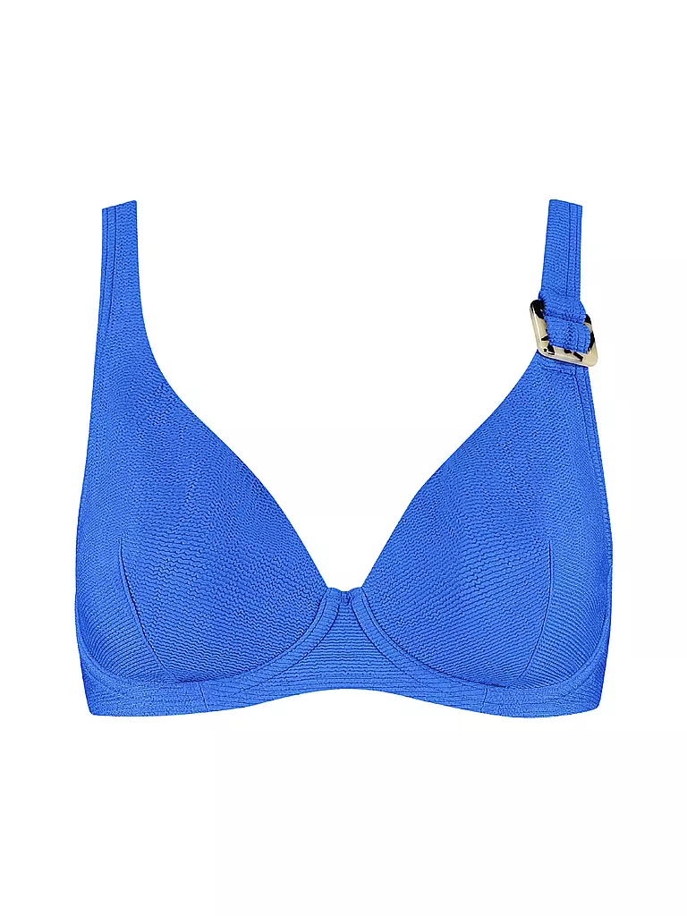 CYELL | Damen Bikinioberteil Wavy Blue | blau