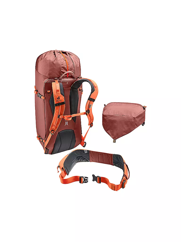 DEUTER | Hochtourenrucksack Guide 34+8 | dunkelrot