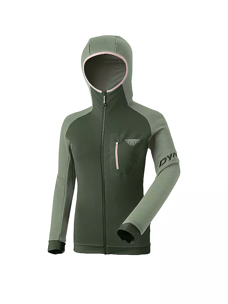 DYNAFIT | Damen Touren Fleecejacke Radical Polartec® Hoodie | olive