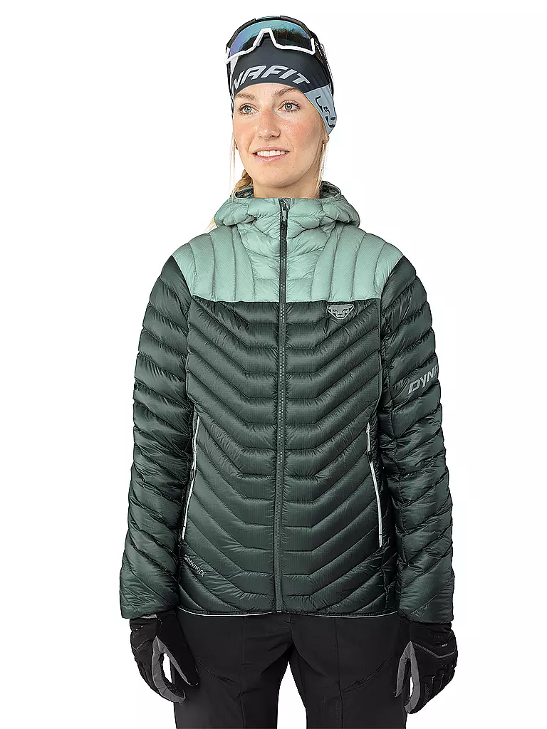 DYNAFIT | Damen Touren Isojacke Ridge Ultralight Down Hoodie | petrol