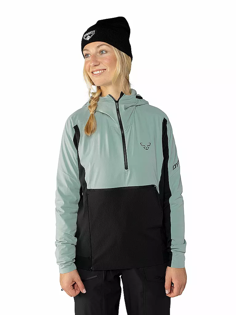 DYNAFIT | Damen Touren Isojacke Tigard Alpha Direct Anorak Hoodie | hellblau