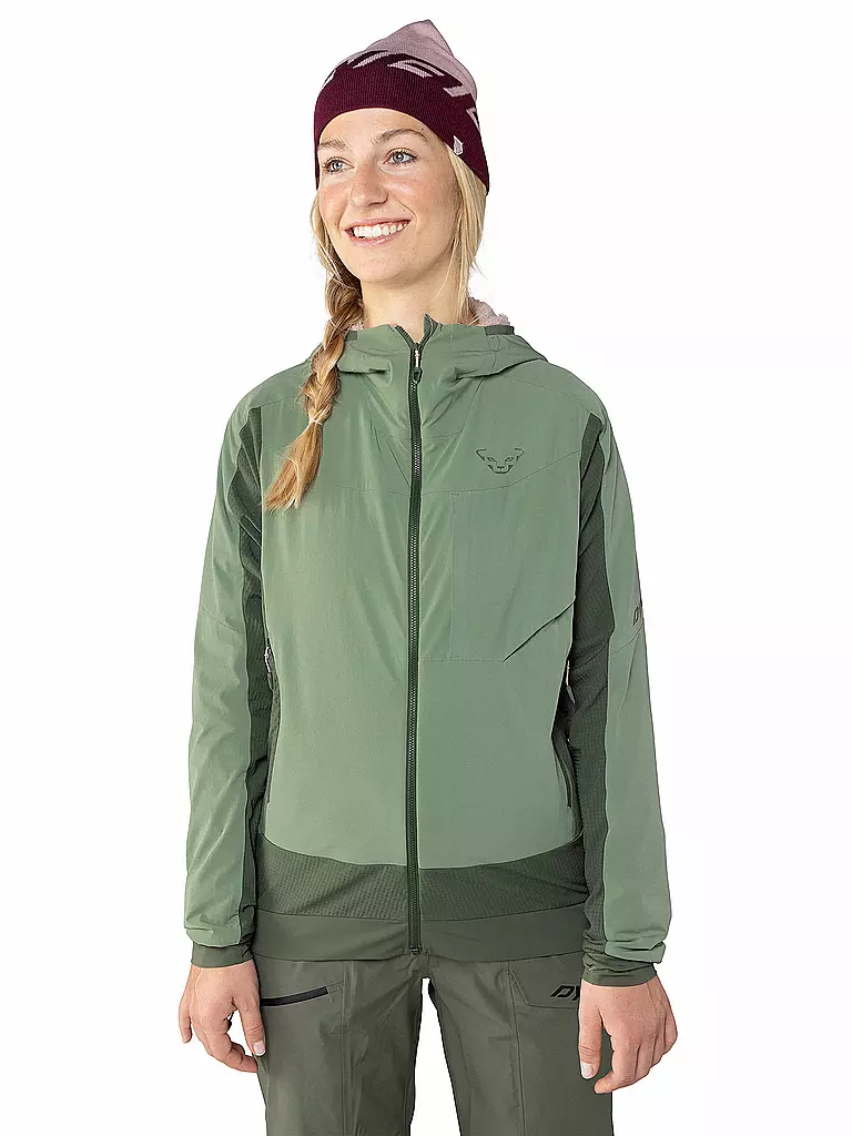 DYNAFIT | Damen Touren Isojacke Tigard Alpha Direct Hoodie | olive