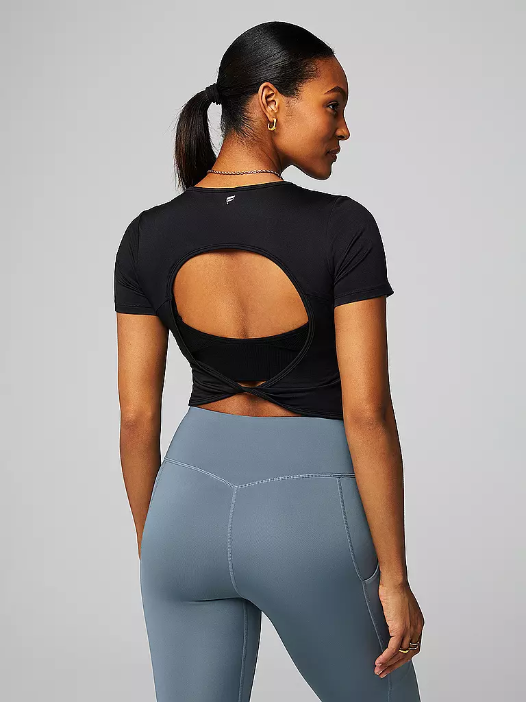 FABLETICS | Damen Fitnessshirt Dry-Flex Twist | beere