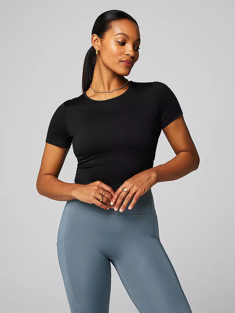 FABLETICS | Damen Fitnessshirt Dry-Flex Twist | schwarz