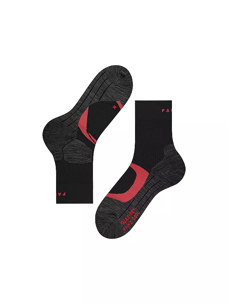 FALKE | Damen Laufsocken RU Trail Grip | schwarz