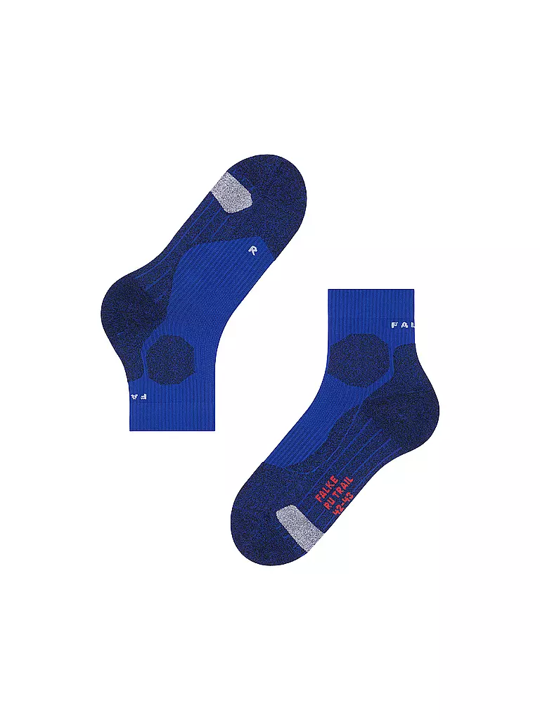 FALKE | Herren Laufsocken RU Trail Grip | blau