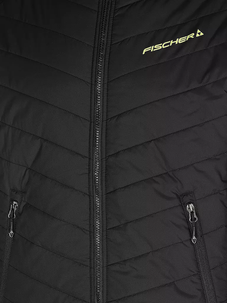 FISCHER | Herren Unterzieh Jacke Hybrid Leogang 2 | schwarz