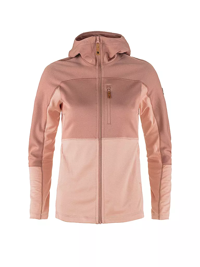 FJÄLLRÄVEN | Damen Fleecejacke Abisko Trail Hoodie | rosa