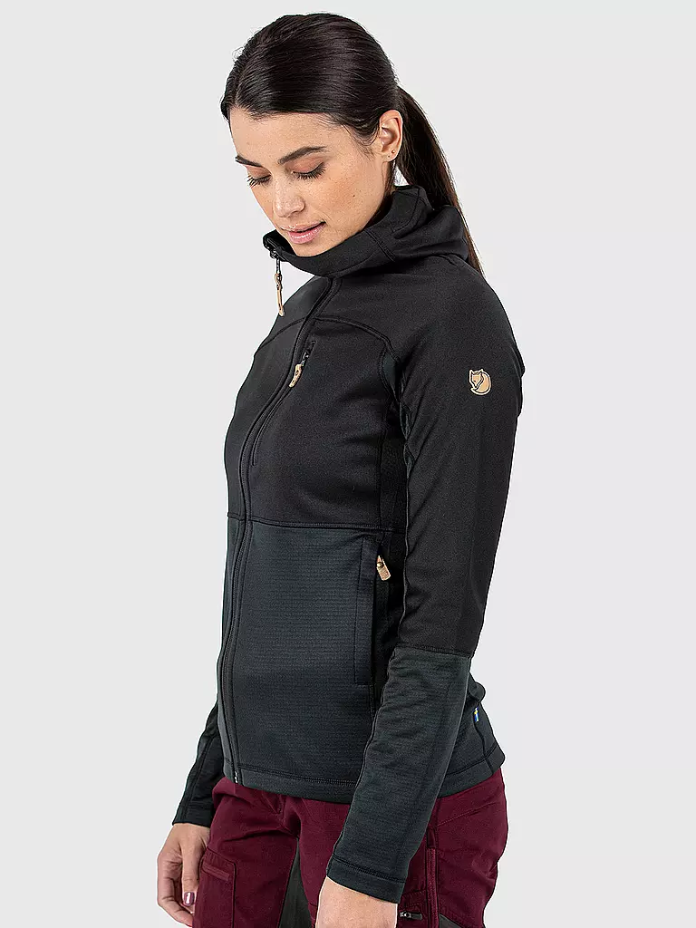 FJÄLLRÄVEN | Damen Fleecejacke Abisko Trail Hoodie | rosa