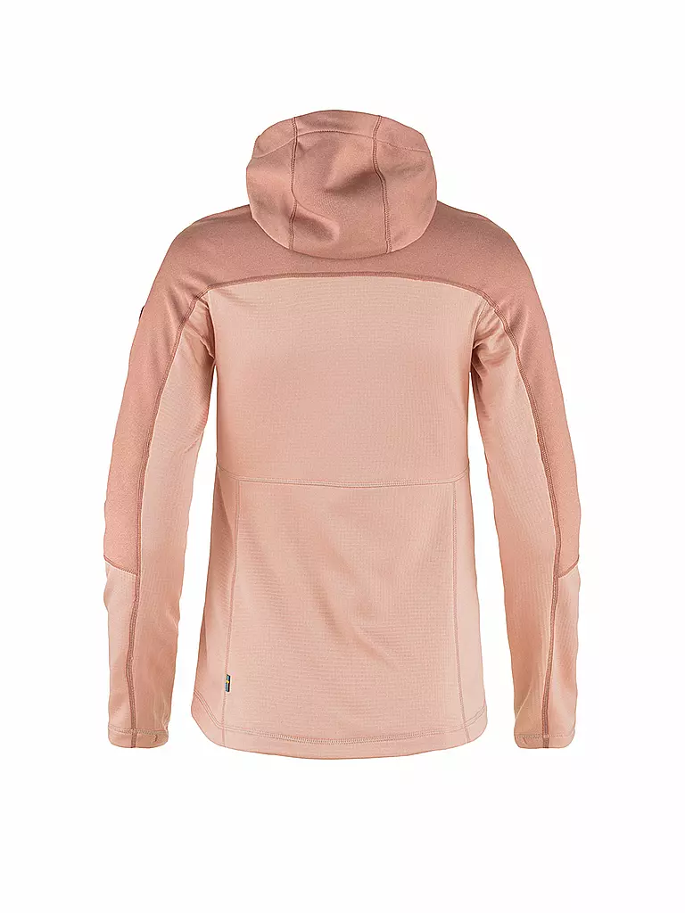 FJÄLLRÄVEN | Damen Fleecejacke Abisko Trail Hoodie | rosa