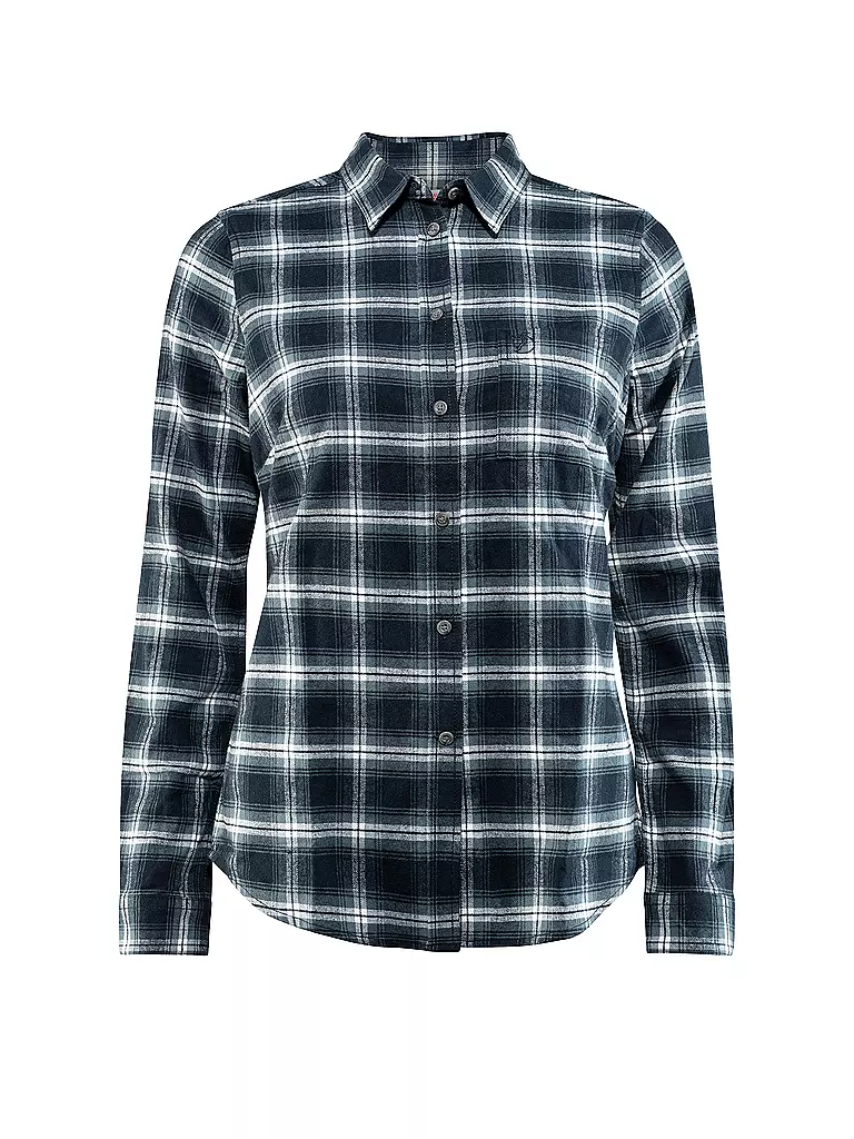 FJÄLLRÄVEN | Damen Wanderbluse Oevik Flannel | dunkelblau