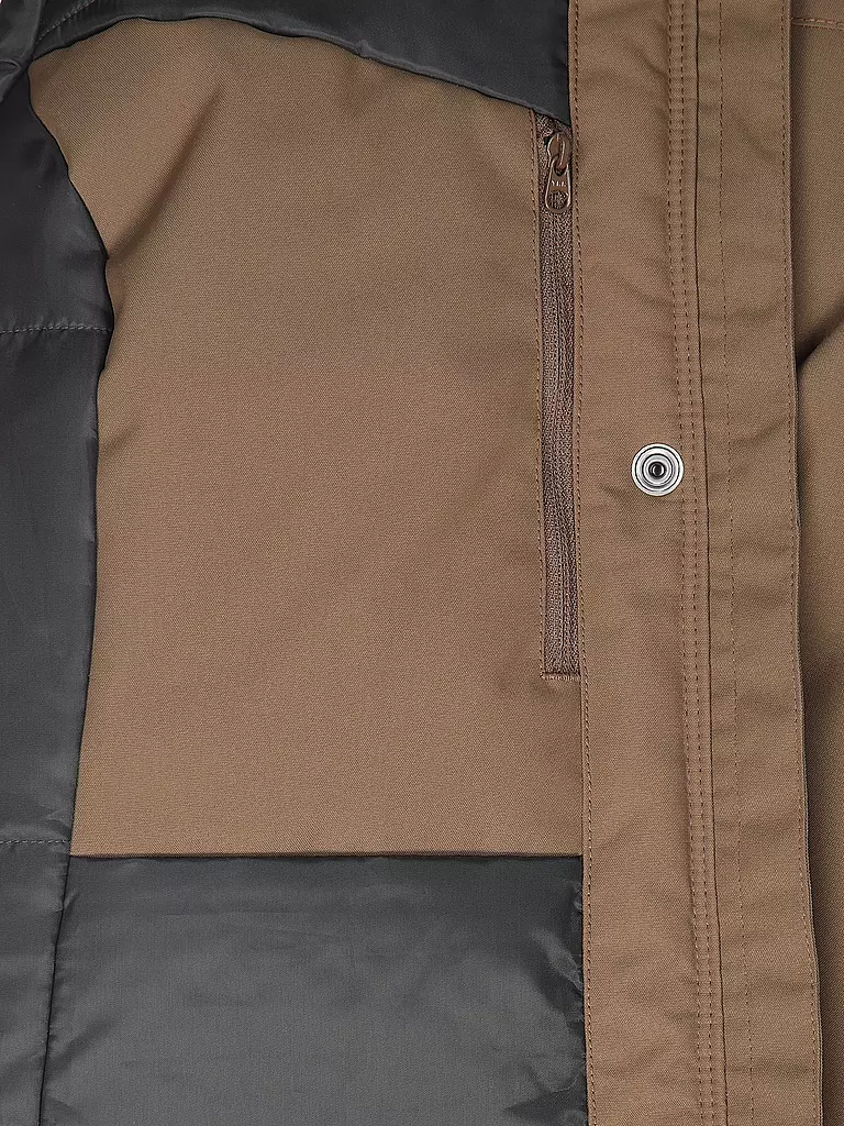 FJÄLLRÄVEN | Damen Winterparka Nuuk Lite Hoodie | braun