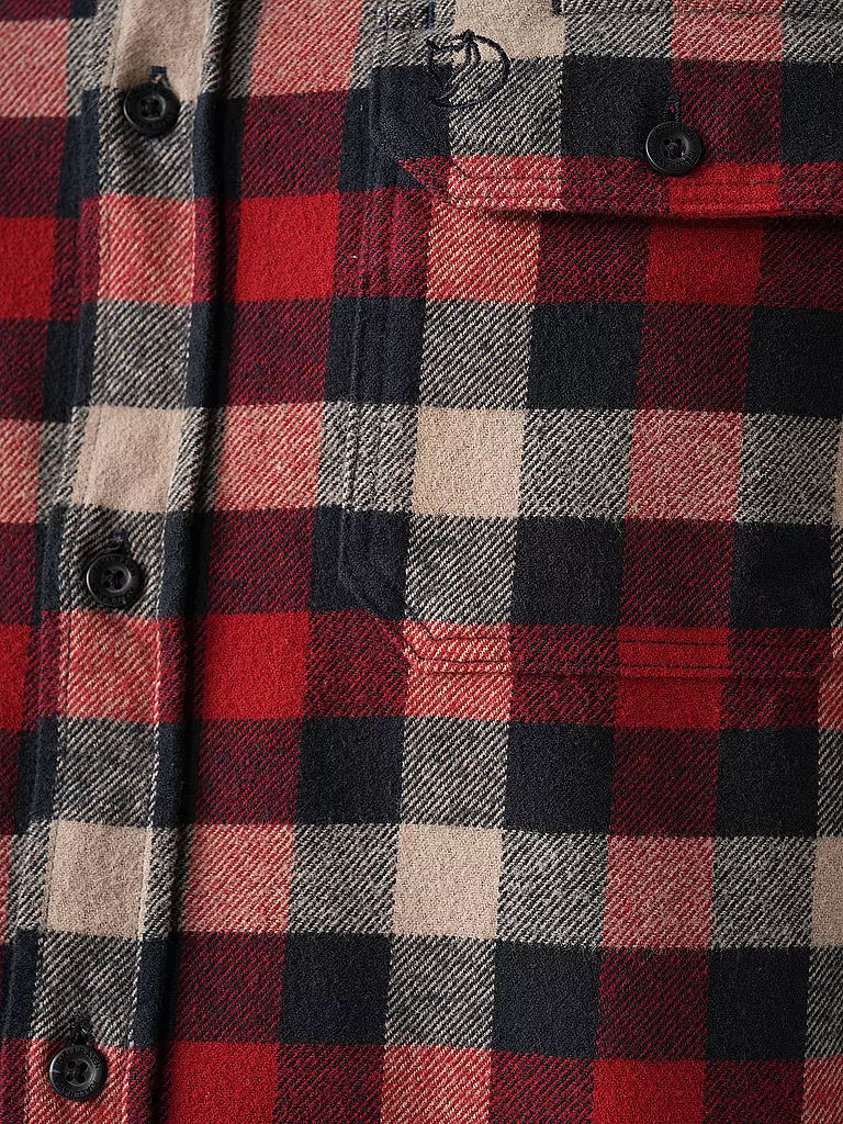 FJÄLLRÄVEN | Herren Flanellhemd Skog | schwarz