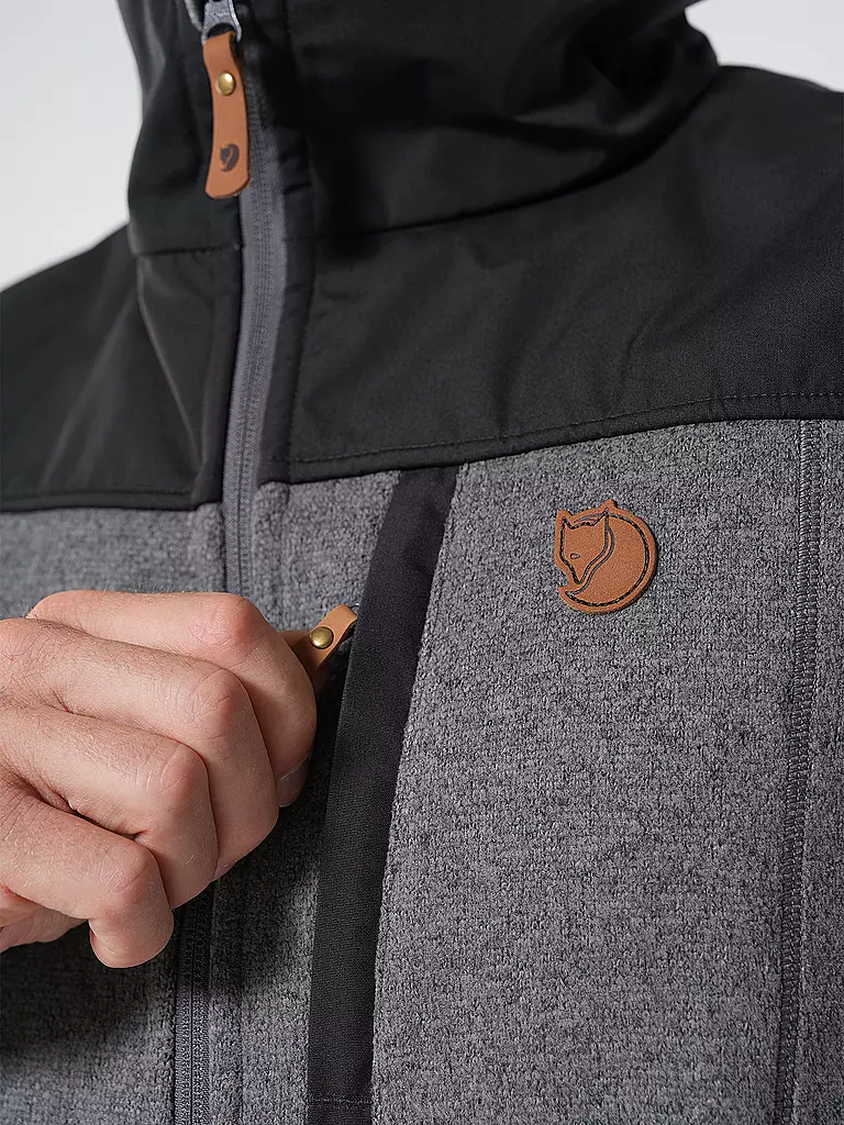 FJÄLLRÄVEN | Herren Fleeceweste Buck Fleece | hellgrau