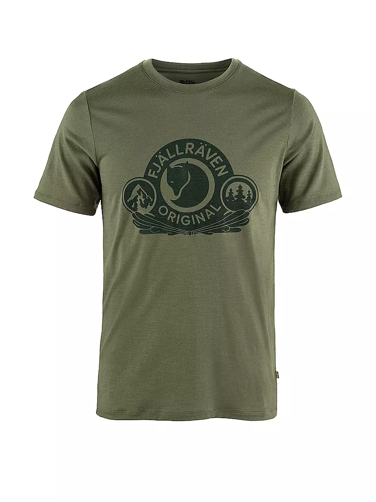 FJÄLLRÄVEN | Herren Funktionsshirt Abisko Wool Classic | olive