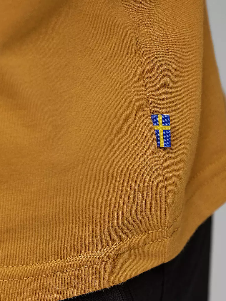 FJÄLLRÄVEN | Herren Funktionsshirt Lush Logo | senf