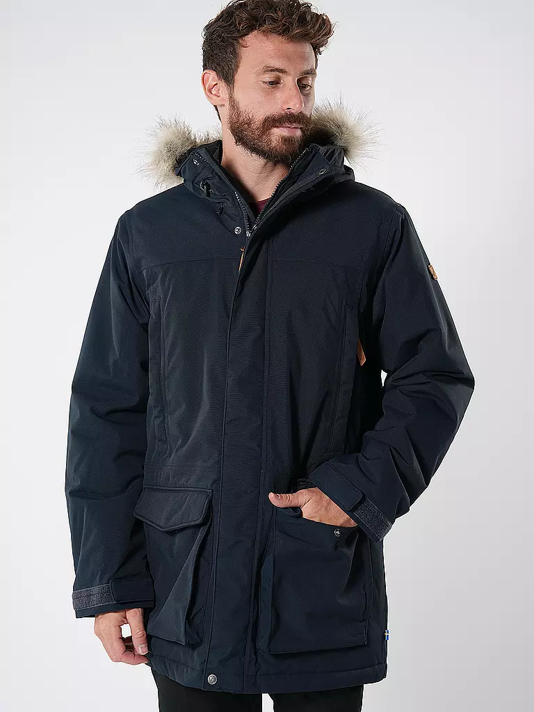 FJÄLLRÄVEN | Herren Winterparka Nuuk Lite Hoodie | olive