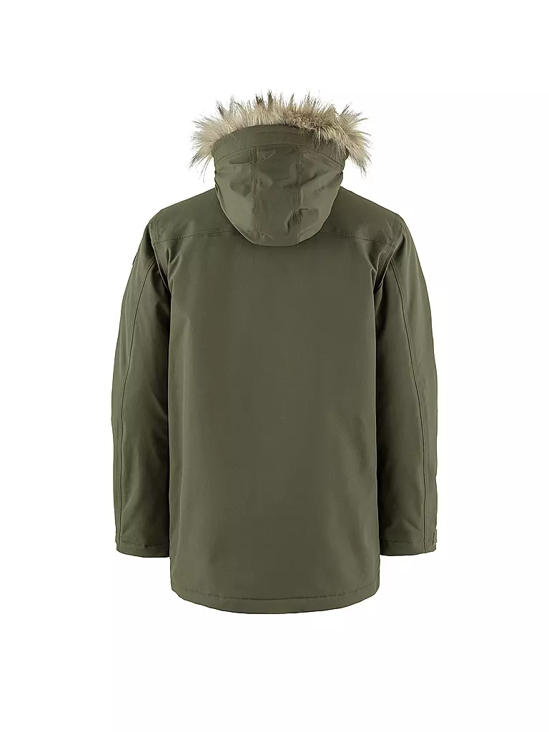 FJÄLLRÄVEN | Herren Winterparka Nuuk Lite Hoodie | olive