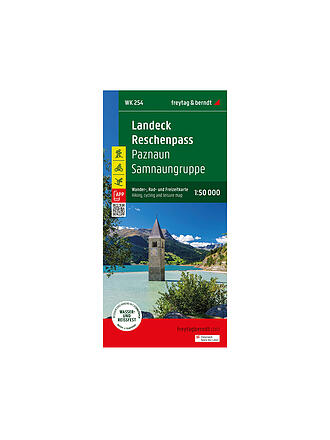 FREYTAG & BERNDT | Wanderkarte Landeck, Reschenpass Maßstab 1:50.000