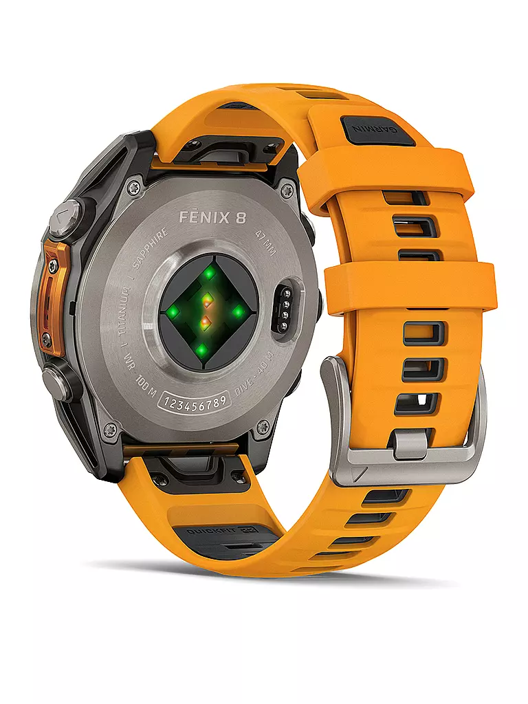 GARMIN |  GPS-Multisport-Smartwatch Fenix 8 Amoled Sapphire  47mm | grau