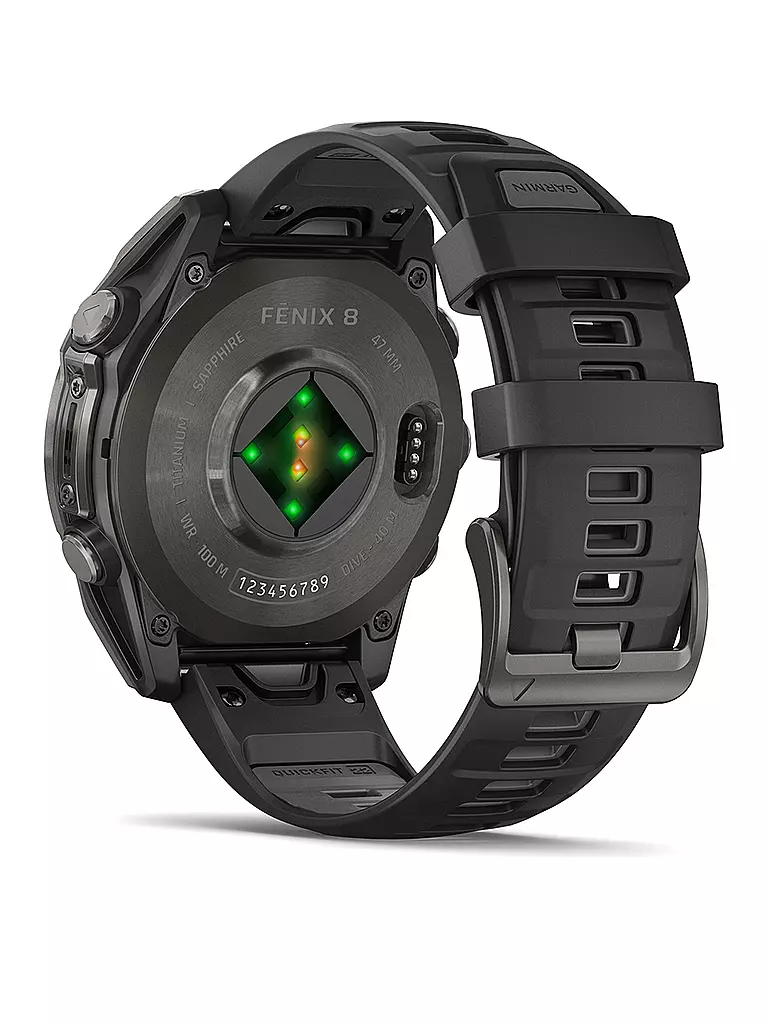 GARMIN |  GPS-Multisport-Smartwatch Fenix 8 Amoled Sapphire  47mm | grau