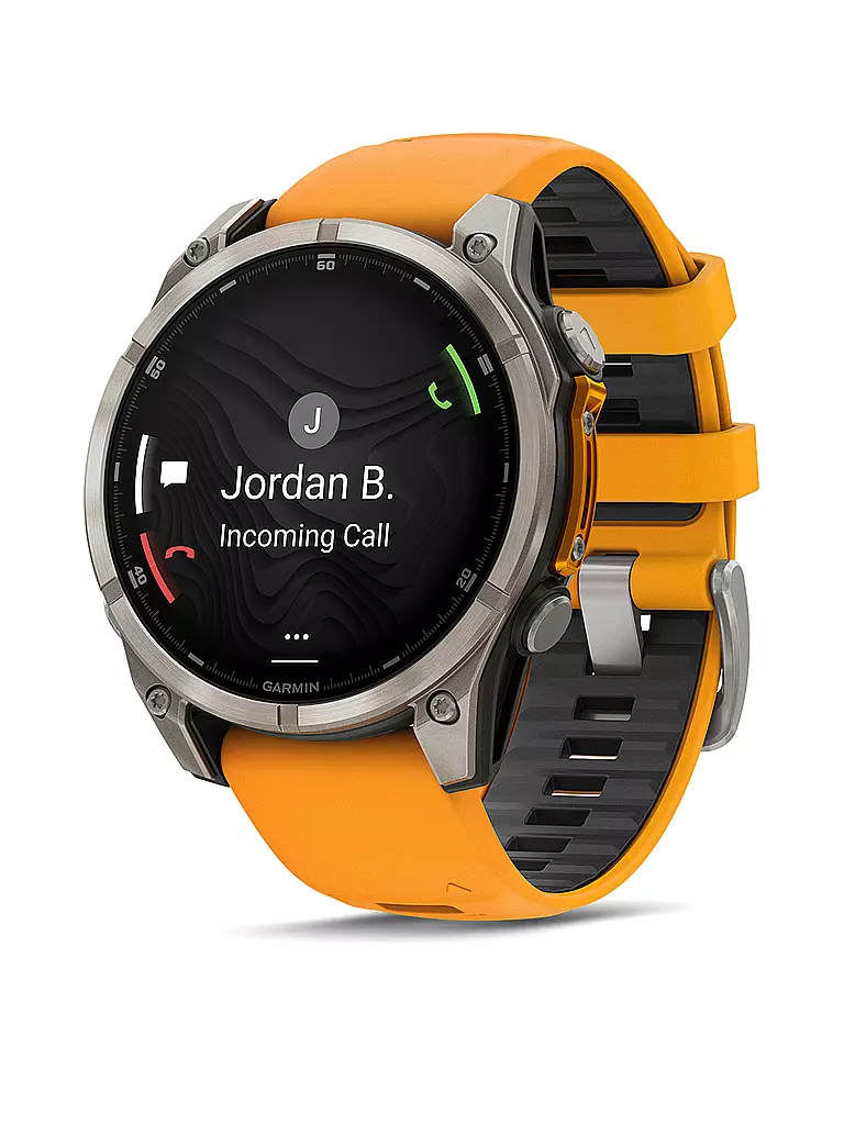 GARMIN |  GPS-Multisport-Smartwatch Fenix 8 Amoled Sapphire  47mm | orange