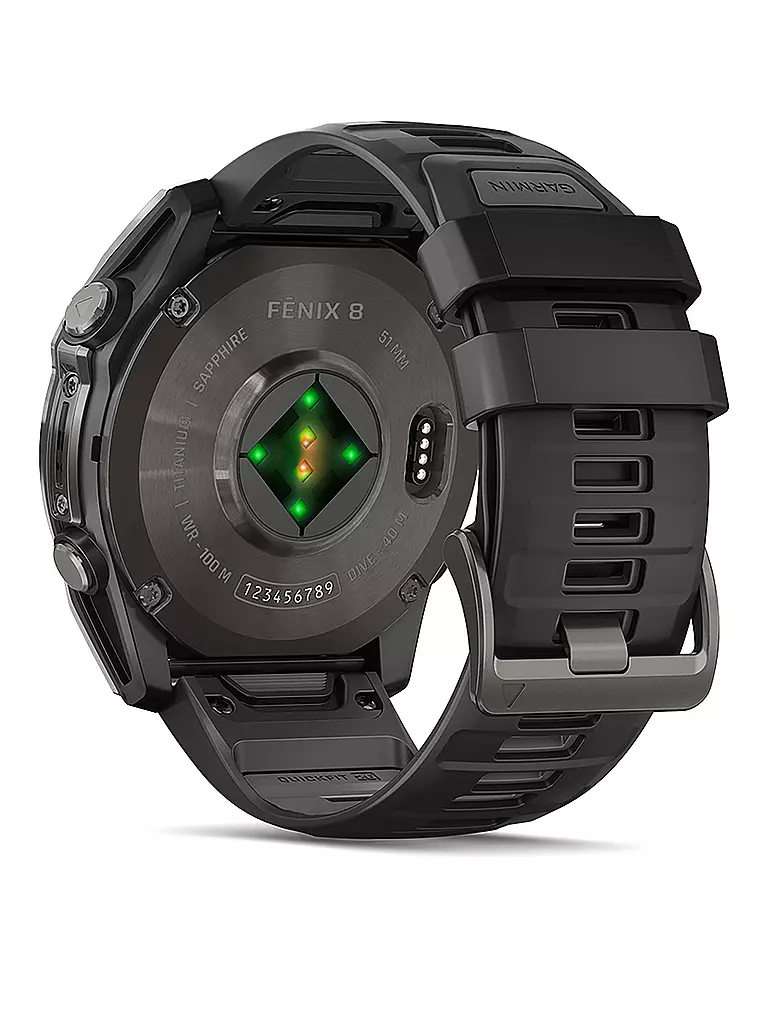 GARMIN |  GPS-Multisport-Smartwatch Fenix 8 Amoled Sapphire  51mm | grau