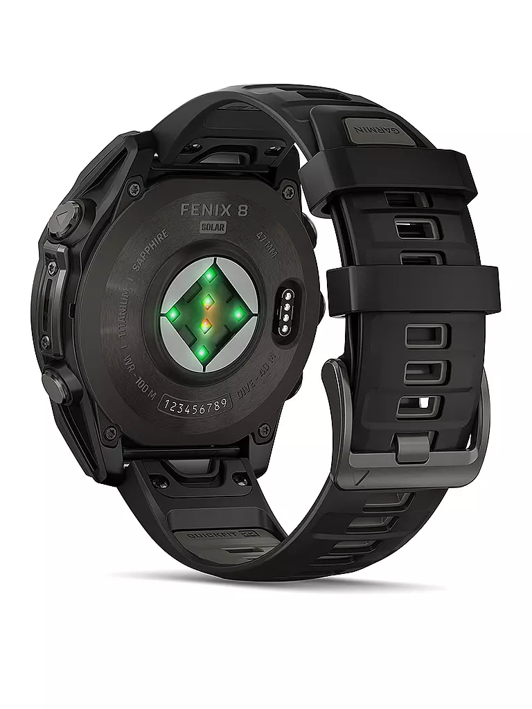 GARMIN |  GPS-Multisport-Smartwatch Fenix 8 Solar Sapphire  47mm | grau