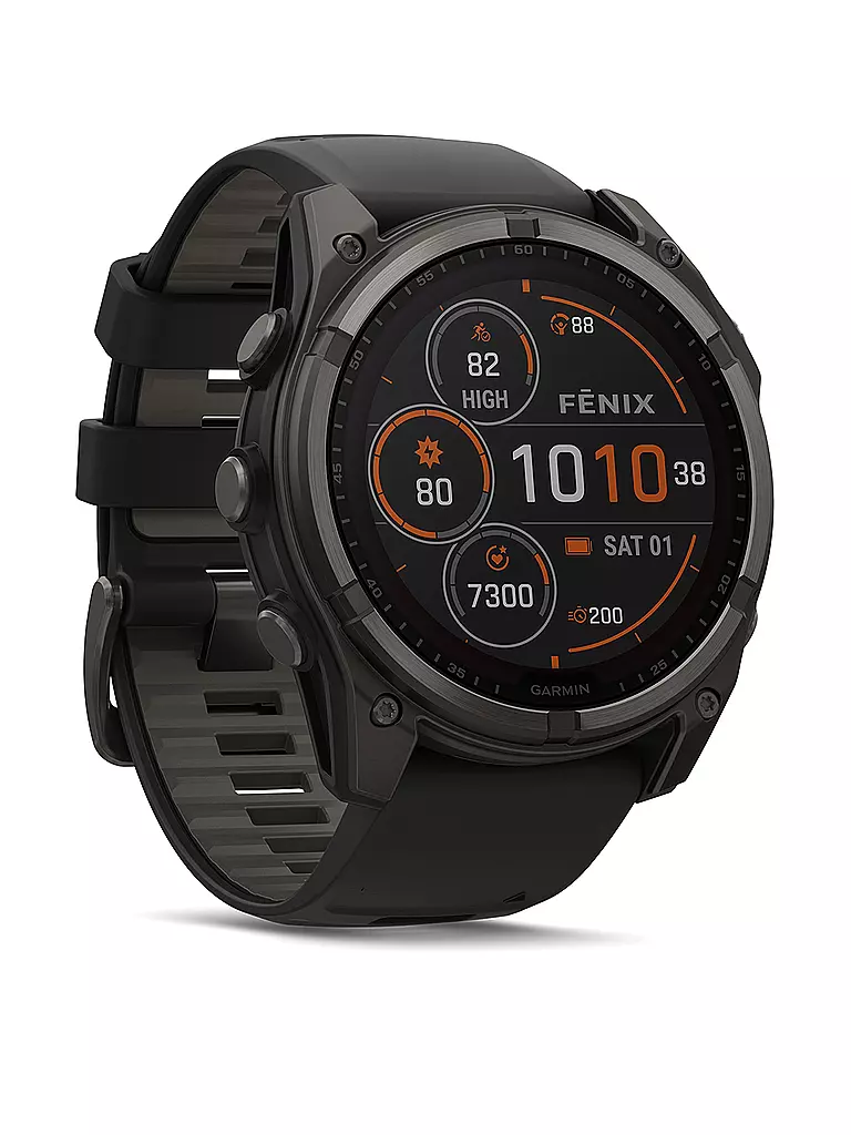 GARMIN |  GPS-Multisport-Smartwatch Fenix 8 Solar Sapphire  51mm | grau