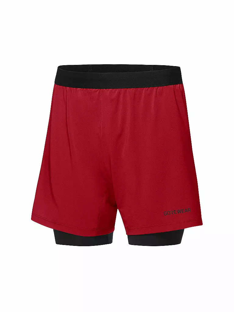 GOREWEAR | Herren Laufshort Concurve 5 2in1 | rot