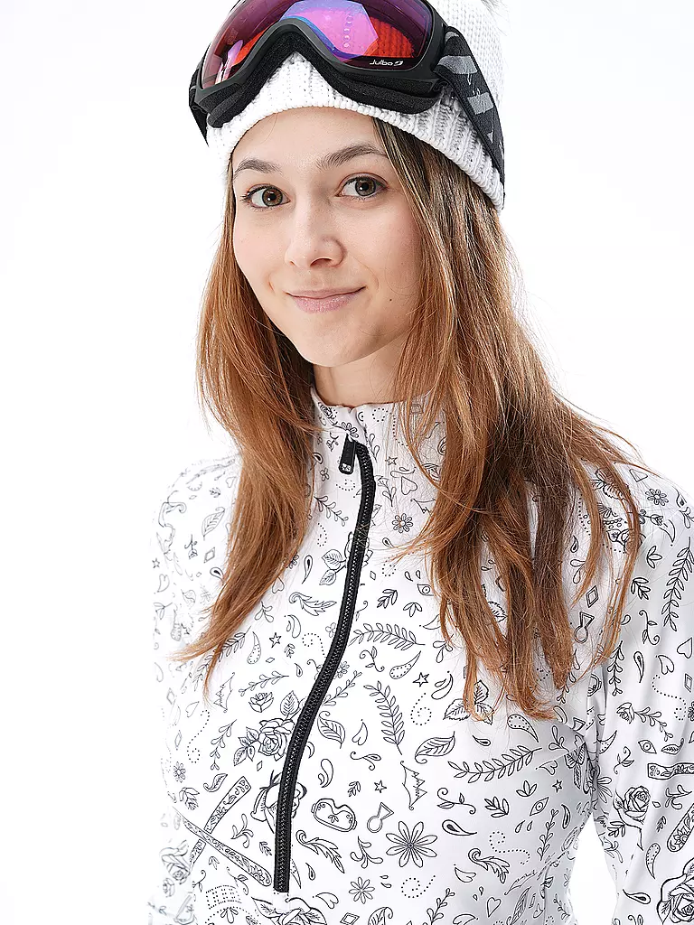 HEAD | Damen Unterzieh Zipshirt Rebels | weiss