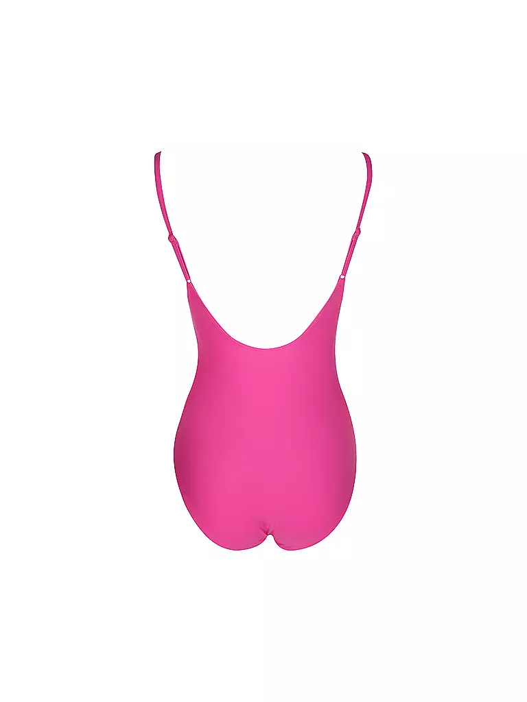 HOT STUFF |  Damen Badeanzug V-Neck | pink