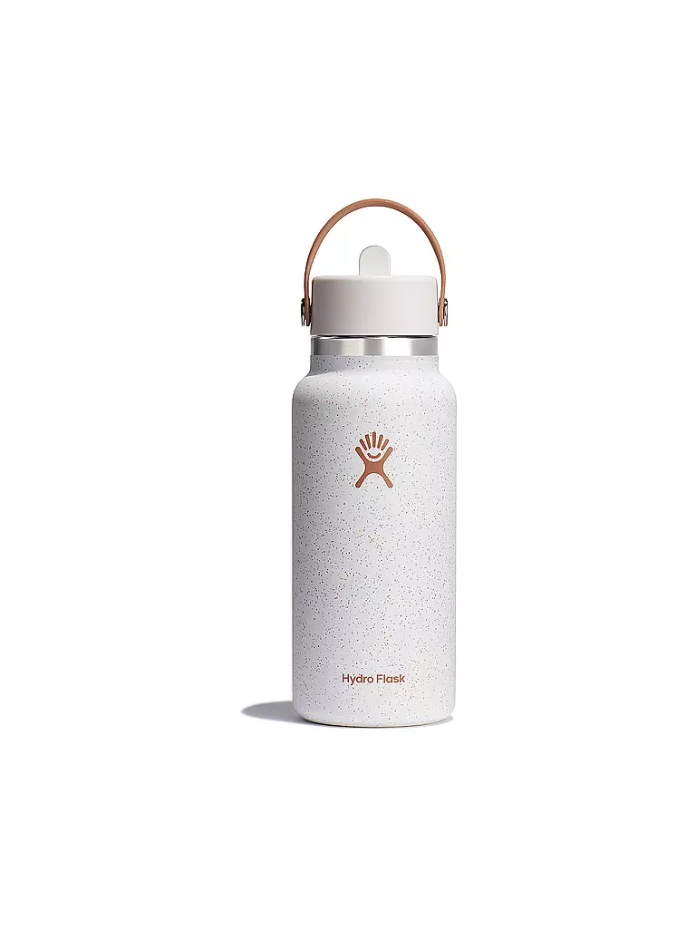 HYDRO FLASK | Trinkflasche Wide Flex Straw Neutral Speckle | weiss