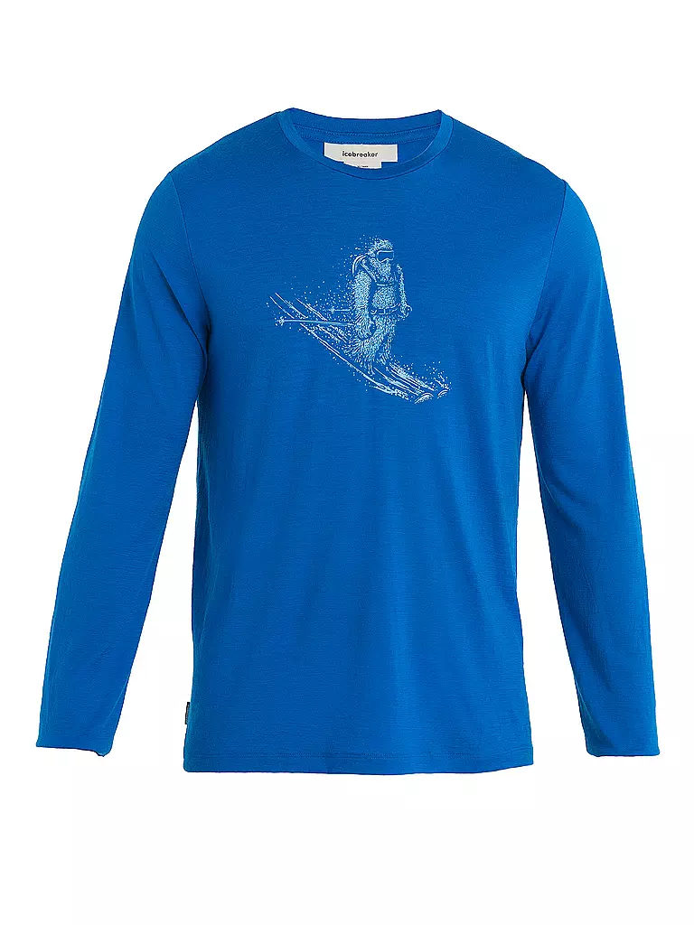 ICEBREAKER Herren Tech Merino Skiing blau Lite II Funktionsshirt Yeti