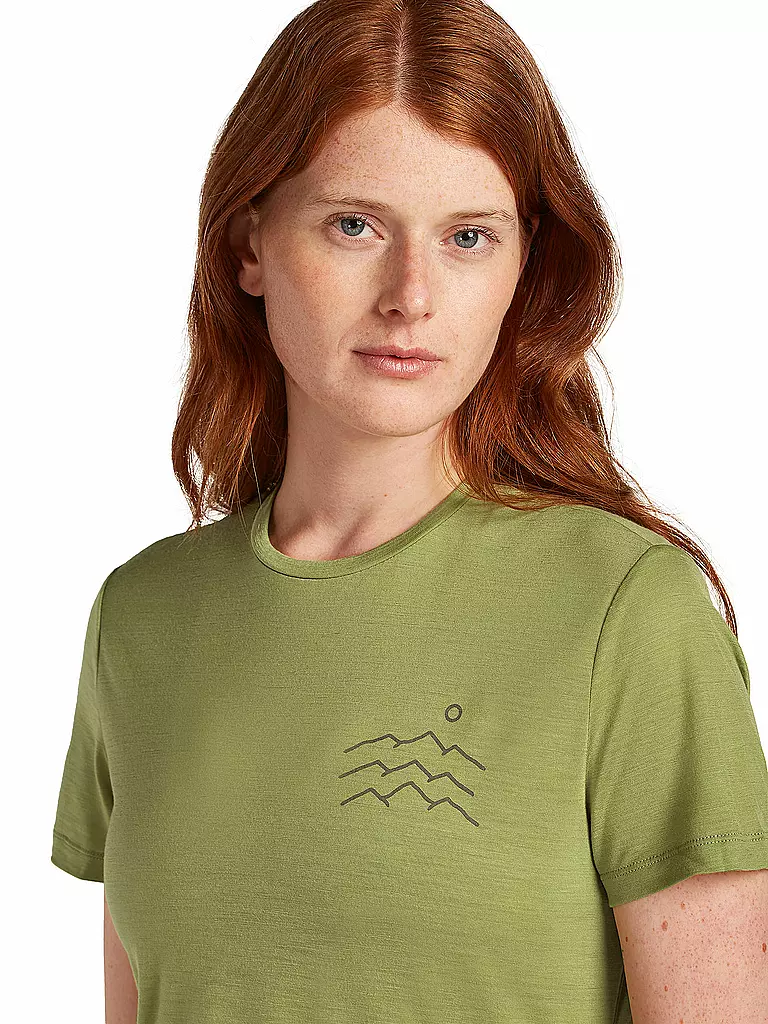 ICEBREAKER | Damen Funktionsshirt Across 125 Cool | olive