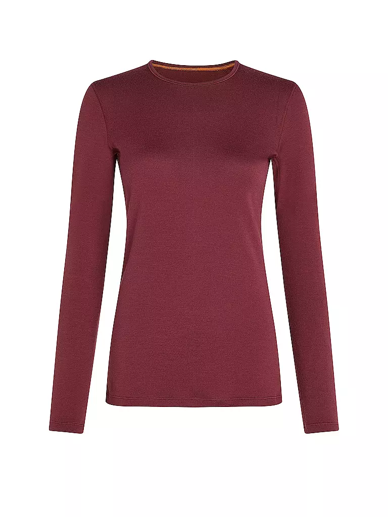 ICEBREAKER | Damen Unterzieh Shirt Tech 260 | dunkelrot