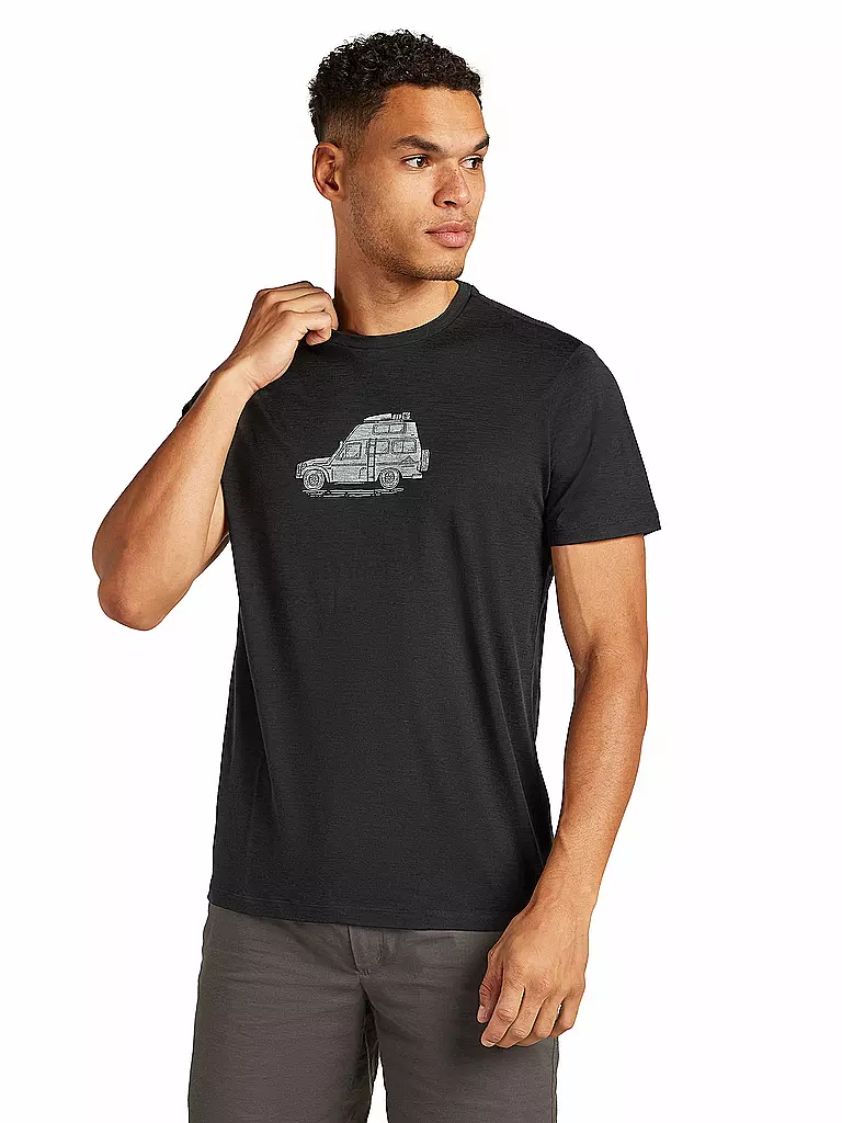 ICEBREAKER | Herren Funktionsshirt Camper 150 Tech | schwarz