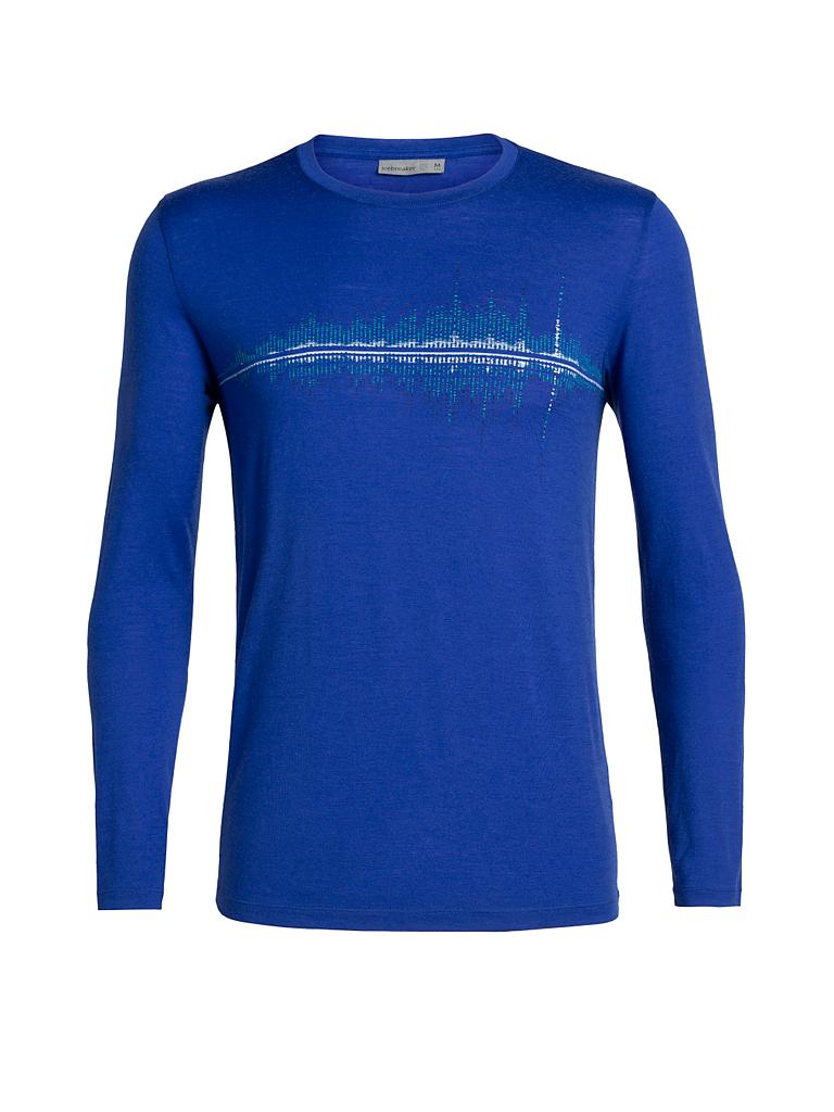 ICEBREAKER | Herren Funktionsshirt Tech Lite Long Sleeve Crewe | blau