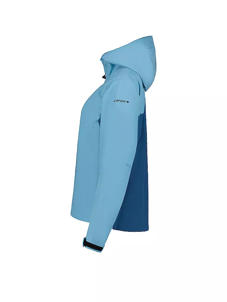 ICEPEAK | Damen Softshell Hybridjacke Bryant Hoodie | hellblau