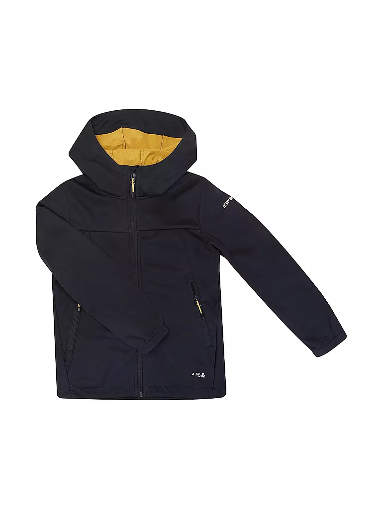 ICEPEAK | Kinder Softshelljacke Kline JR Hoodie | schwarz