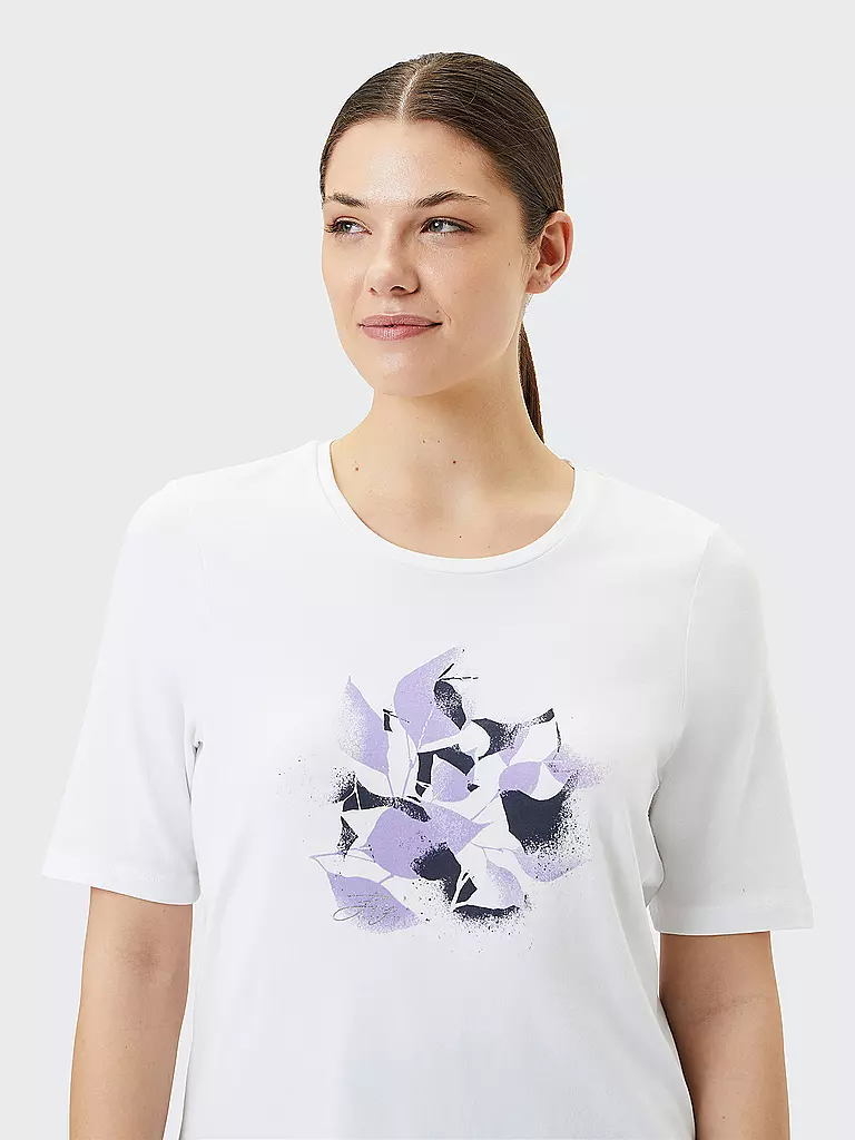 JOY | Damen T-Shirt Melanie Flower Print | mint