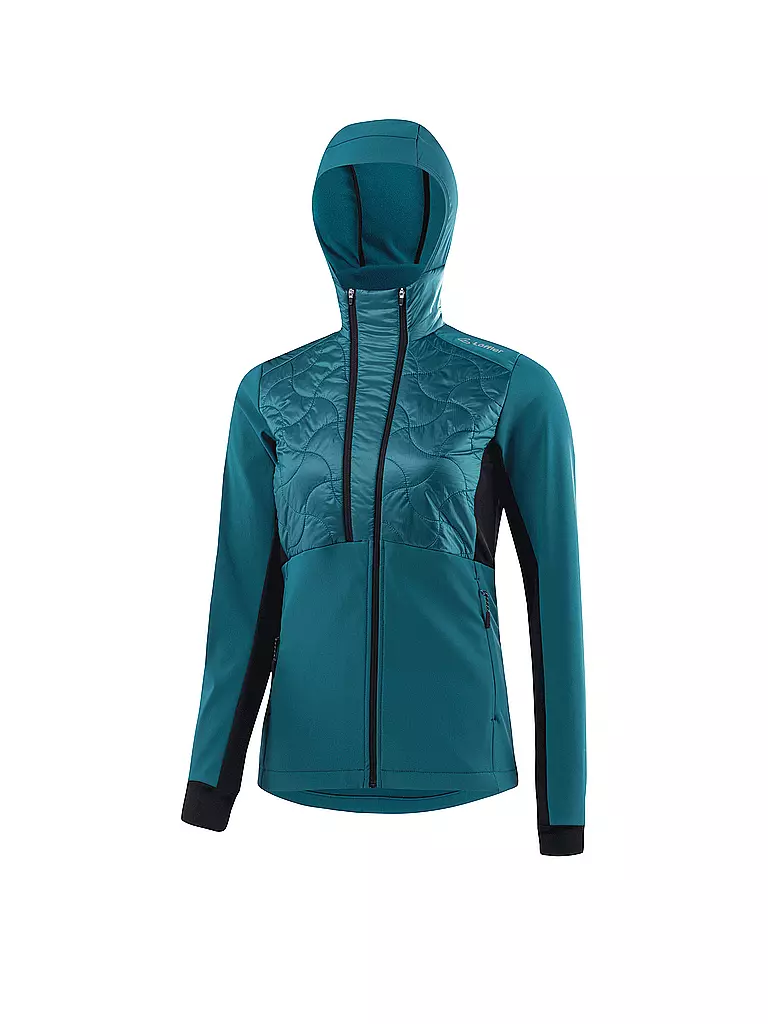 LÖFFLER | Damen Langlaufjacke Hybrid Grace PL60 | petrol