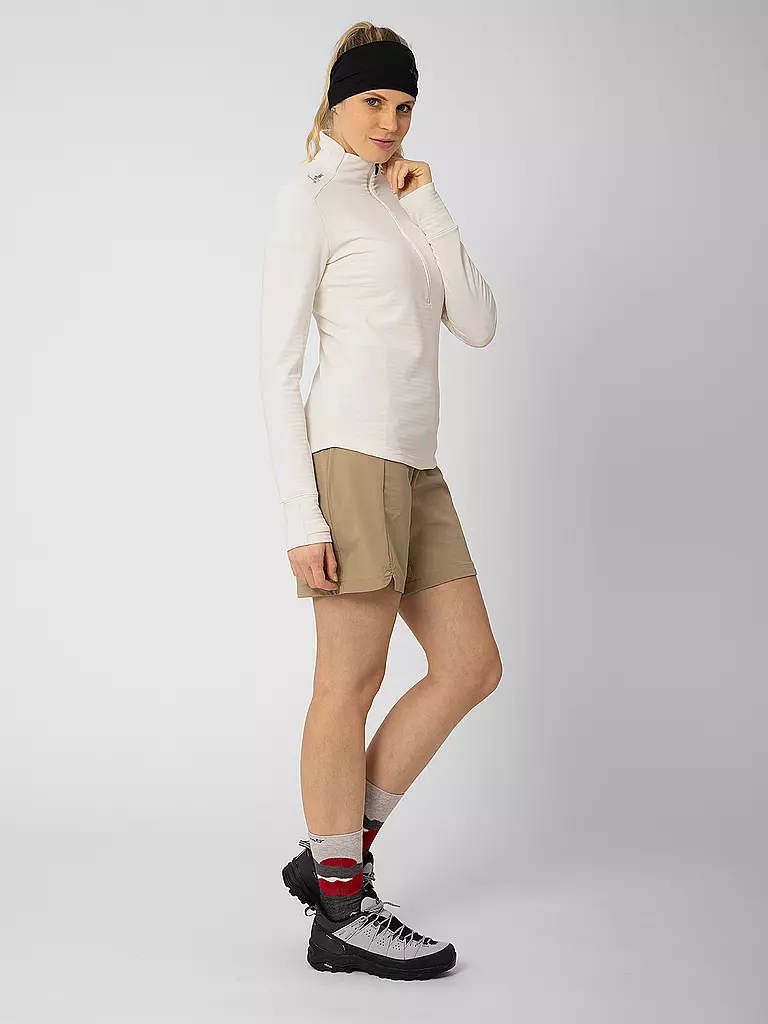 LAMUNT | Damen Funktions Zipshirt Nora | weiss