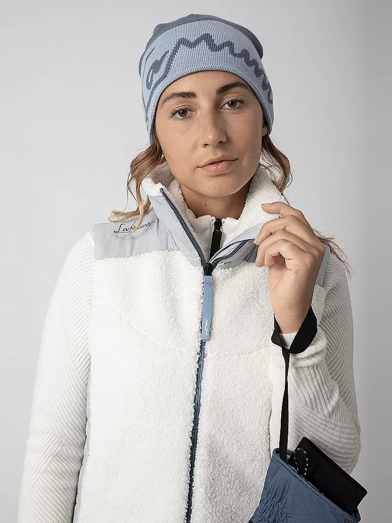 LAMUNT | Damen Hybridweste Sophia Cozy Hoodie | weiss