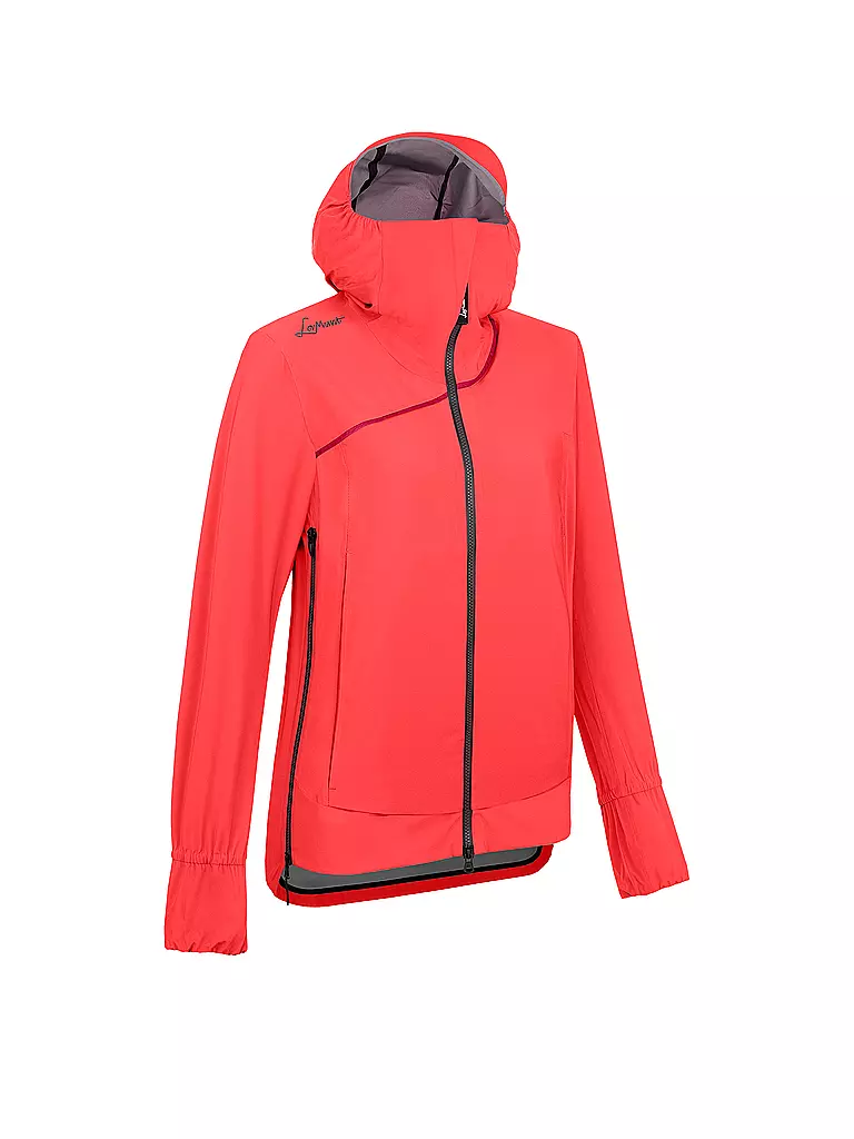 LAMUNT | Damen Wanderjacke Sara Light 3L Hoodie | koralle